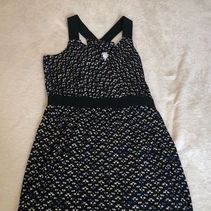 BCBG Generation Black Patterned Dress Size Small